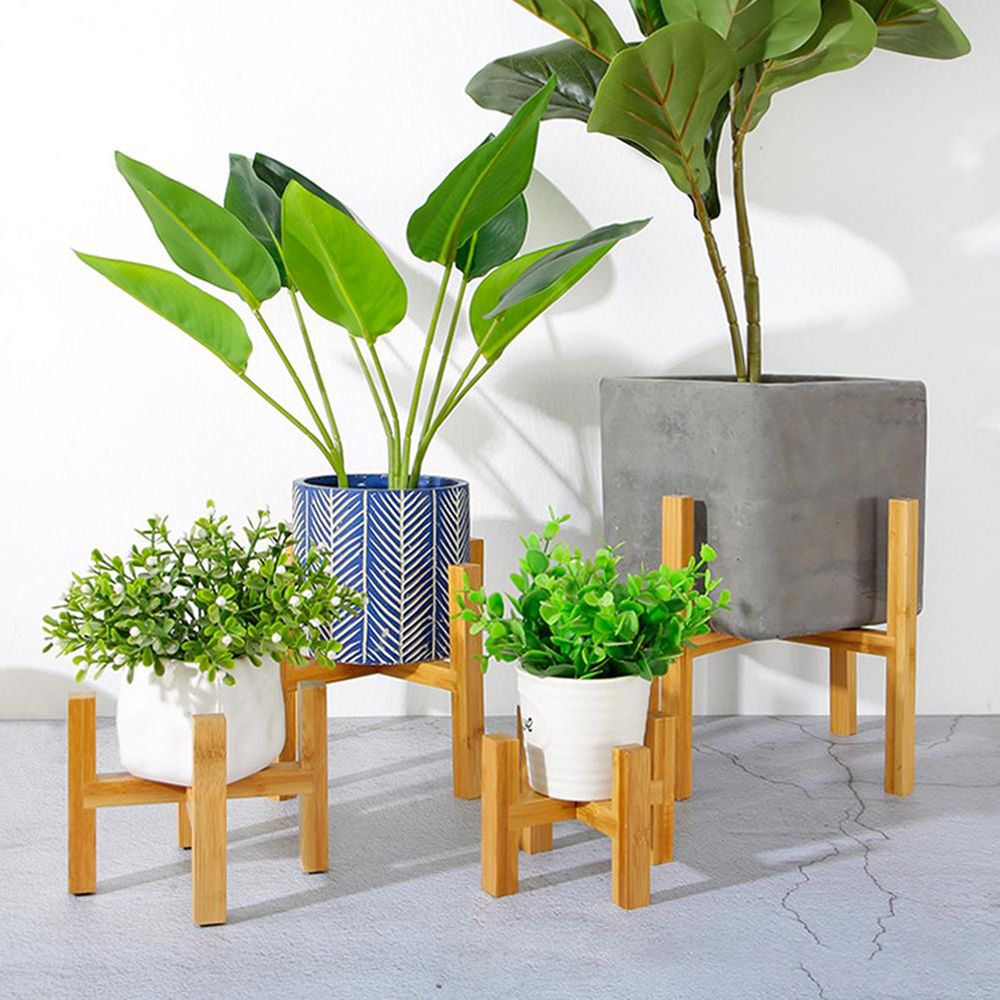 Bonsai Garden Display Stands - Bamboe Binnen Buiten Woondecoratie Bloempot Basis