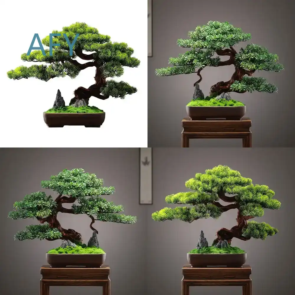 Bonsai Garden Entrance - Gesimuleerde dennenbonsai voor thuisdecoratie, woonkamer, entreehal,