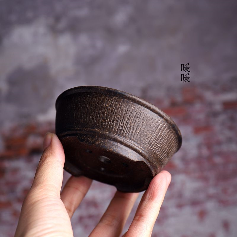 Bonsai Vertical Garden - Keramische Cirkel Kom Bonsai Pot Hand