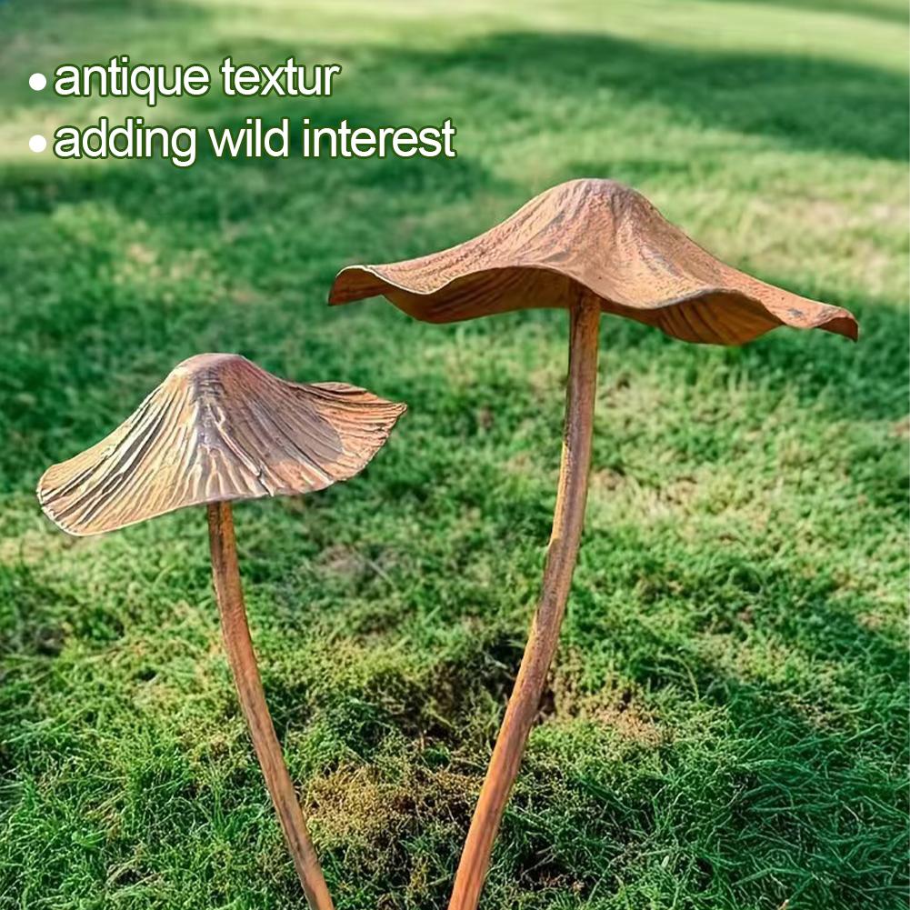 Retro metalen roestige paddens - Bonsai Garden Decor recensie en prijs